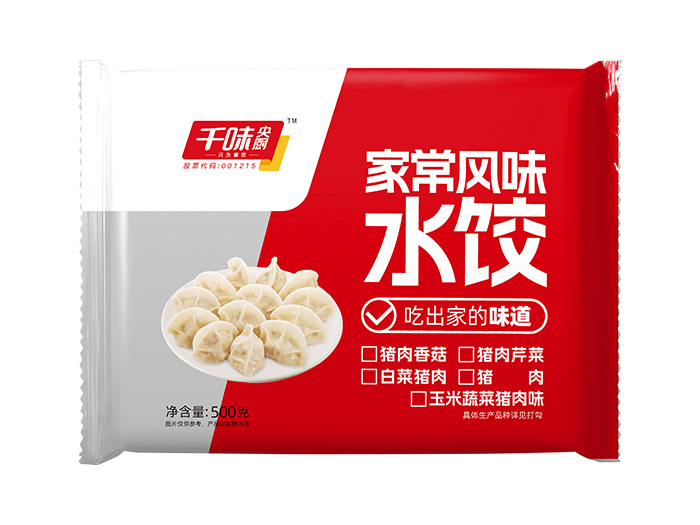 千味500g家常风味猪肉水饺（20袋）