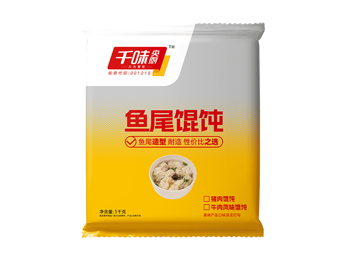 千味惠选1000g小金鱼猪肉馄饨（8袋）